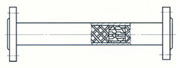 单元由交叉的横条按一定规律构成许多X型单元
